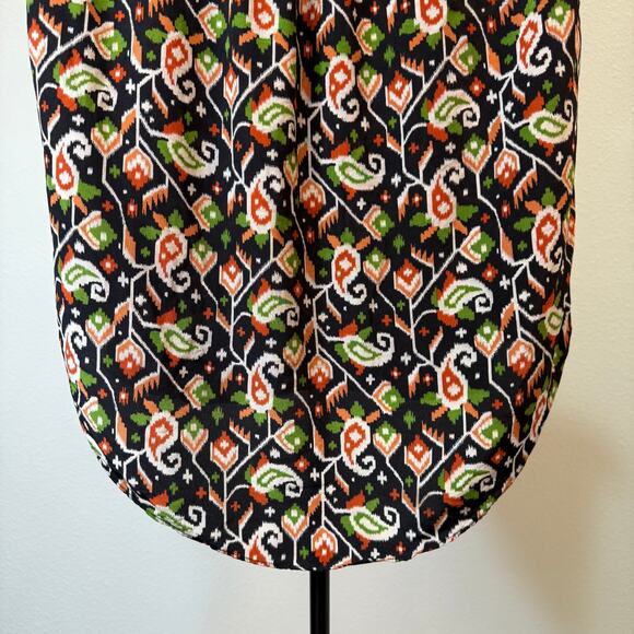 Veronica Beard 100% Silk Ikat Print Sleeveless Blouse โ Size 2 - Picture 8 of 9